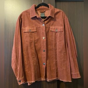 Corduroy shacket